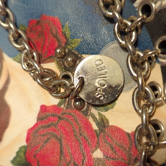 *RARE* Isabella Fiore leather Boston terrier dog shoulder bag purse tote - Picture 4 of 8